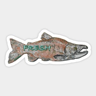 FRESH Sockeye Salmon Sticker